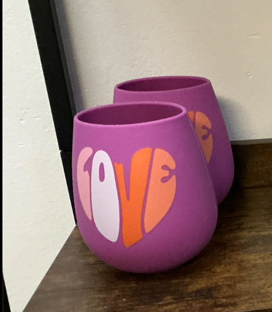 Silicone wine glass