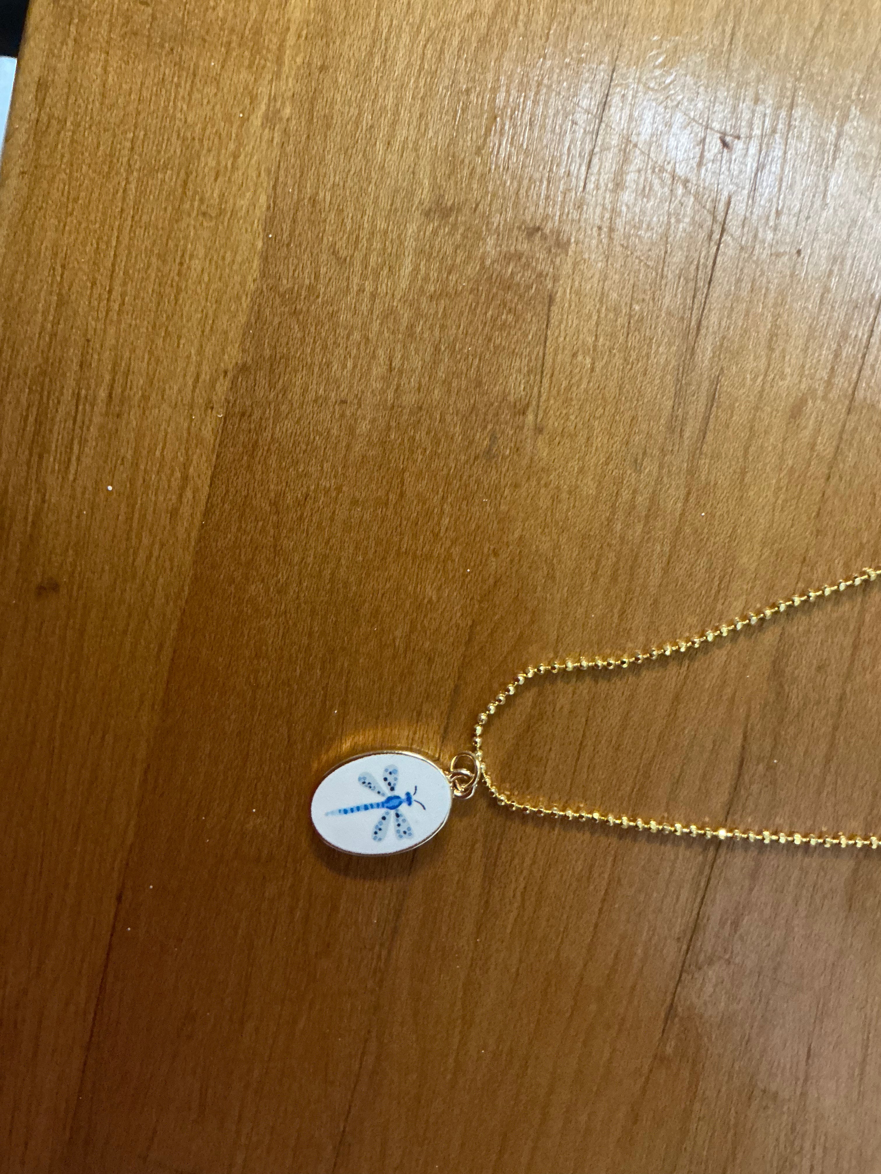 Double Sided Gold Oval Charms